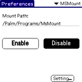 MSMount main screen