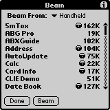 click on beam