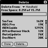 then tap delete